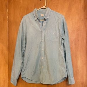 J Crew Robin’s Egg Blue Dress Shirt